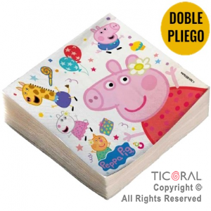 PEPPA PIG SERVILLETAS PREMIUM x 20